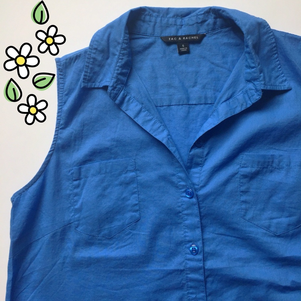 Sleeveless Waist-Tie Blouse - Picture 3 of 8